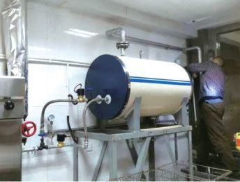 蒸汽開水嬰安裝現場